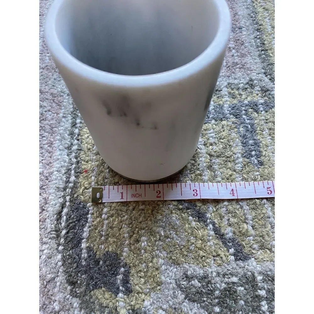 Target Threshold Bathroom organizer tray and cup Heavy Faux Marble design